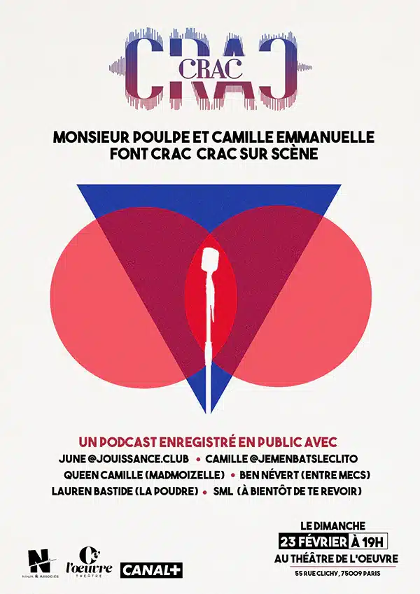 Monsieur Poulpe & Camille Emmanuelle font Crac Crac en public