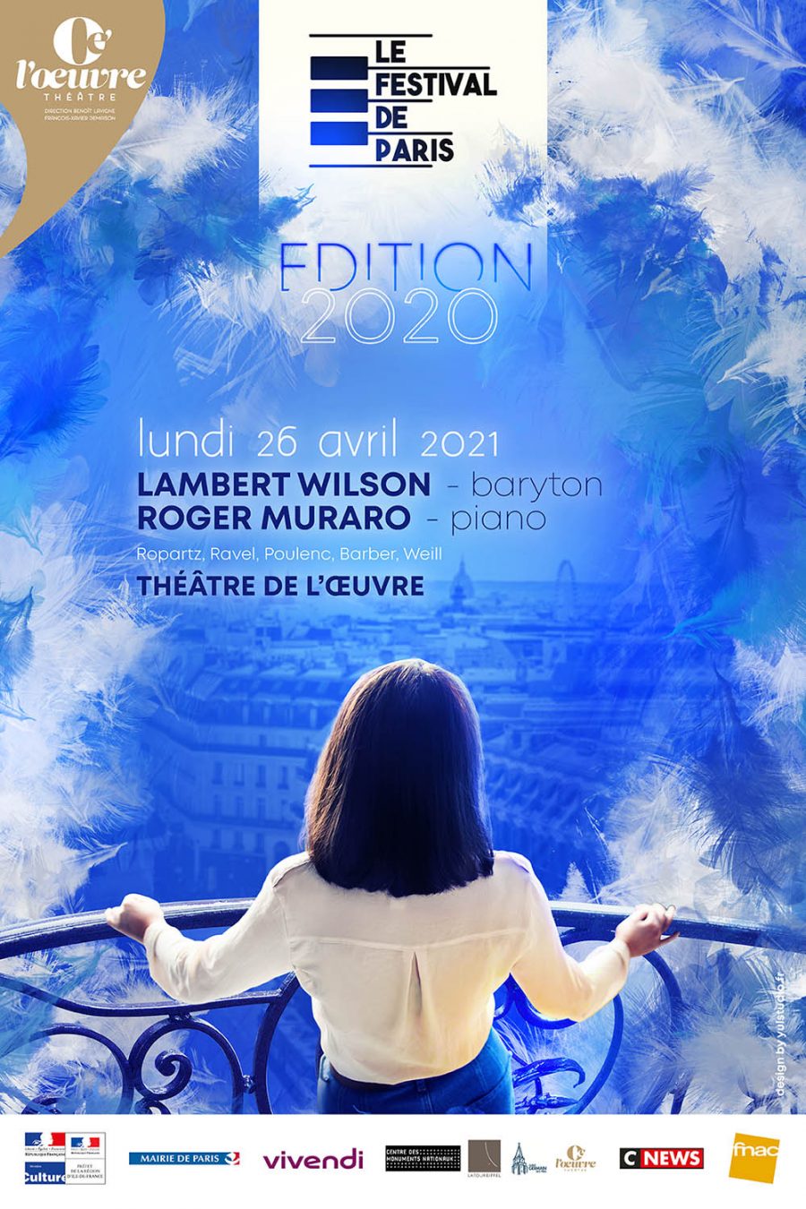 Festival de Paris 2020 – Lambert Wilson mélodies françaises et américaines
